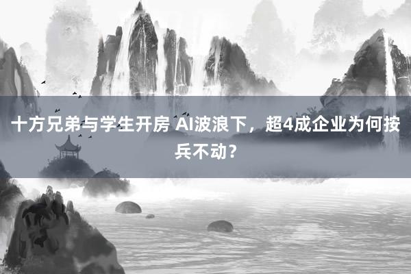 十方兄弟与学生开房 AI波浪下，超4成企业为何按兵不动？