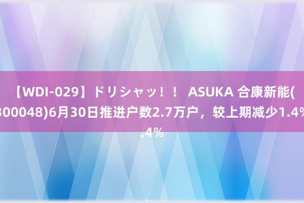 【WDI-029】ドリシャッ！！ ASUKA 合康新能(300048)6月30日推进户数2.7万户，较上期减少1.4%